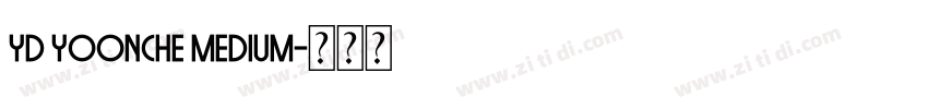 YD Yoonche Medium字体转换